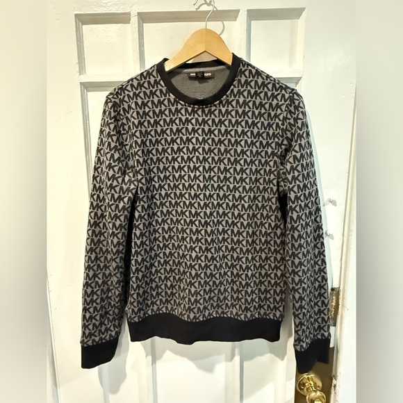 Michael Kors Other - Michael Kors Monogram Black and Gray Crewneck Sweater